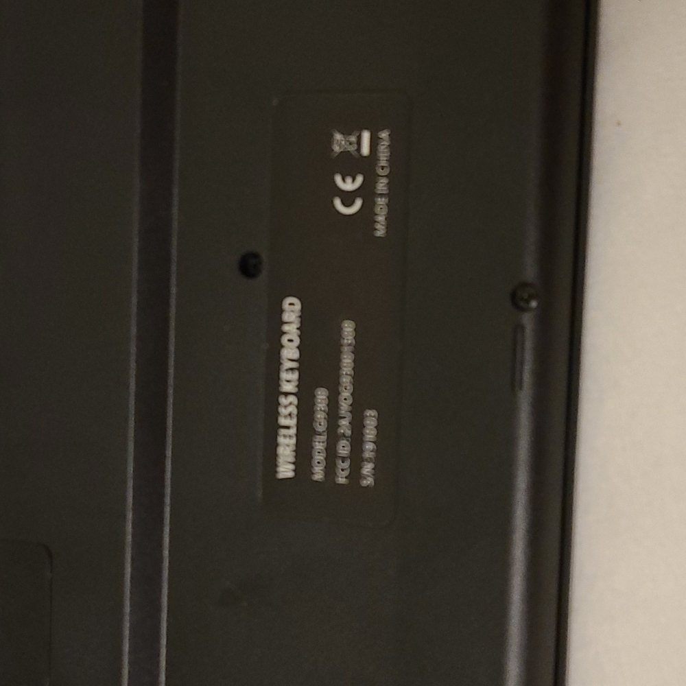 Wireless Keyboard Model: G9300 - Picture 9 of 13